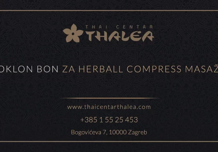 Herbal compress masaža